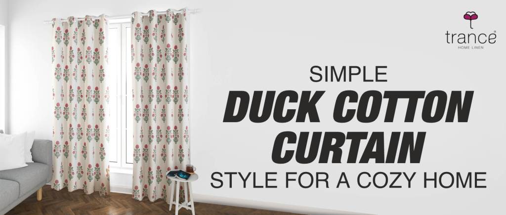 Get the simple duck cotton curtains for your home