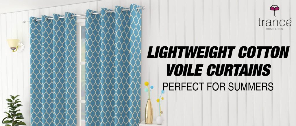 Get these lightweight cotton curtains which is perfect for summer