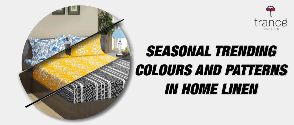 Get the seasonal trending colours and patterns in home linen